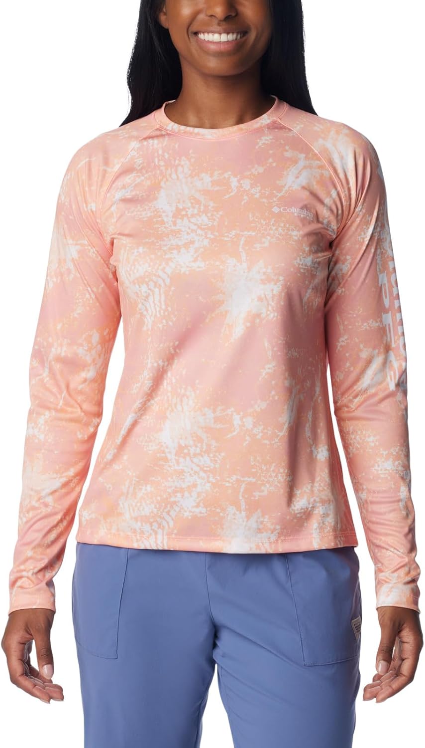 

Женская футболка Columbia Super Tidal с длинным рукавом, Tiki Pink Digishores, Розовый, Женская футболка Columbia Super Tidal с длинным рукавом, Tiki Pink Digishores