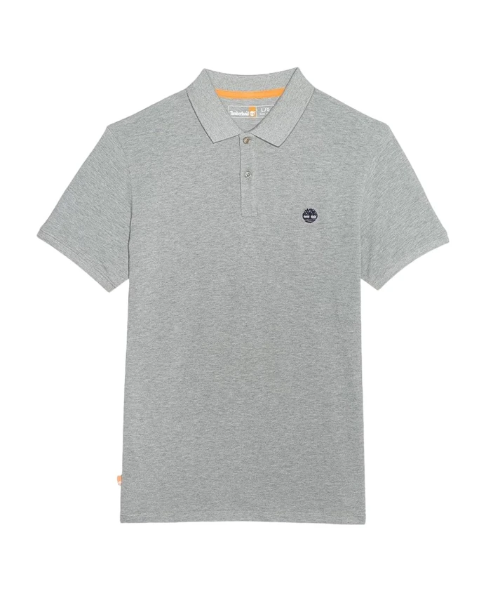 

Хлопковая рубашка-поло с логотипом Timberland, серый