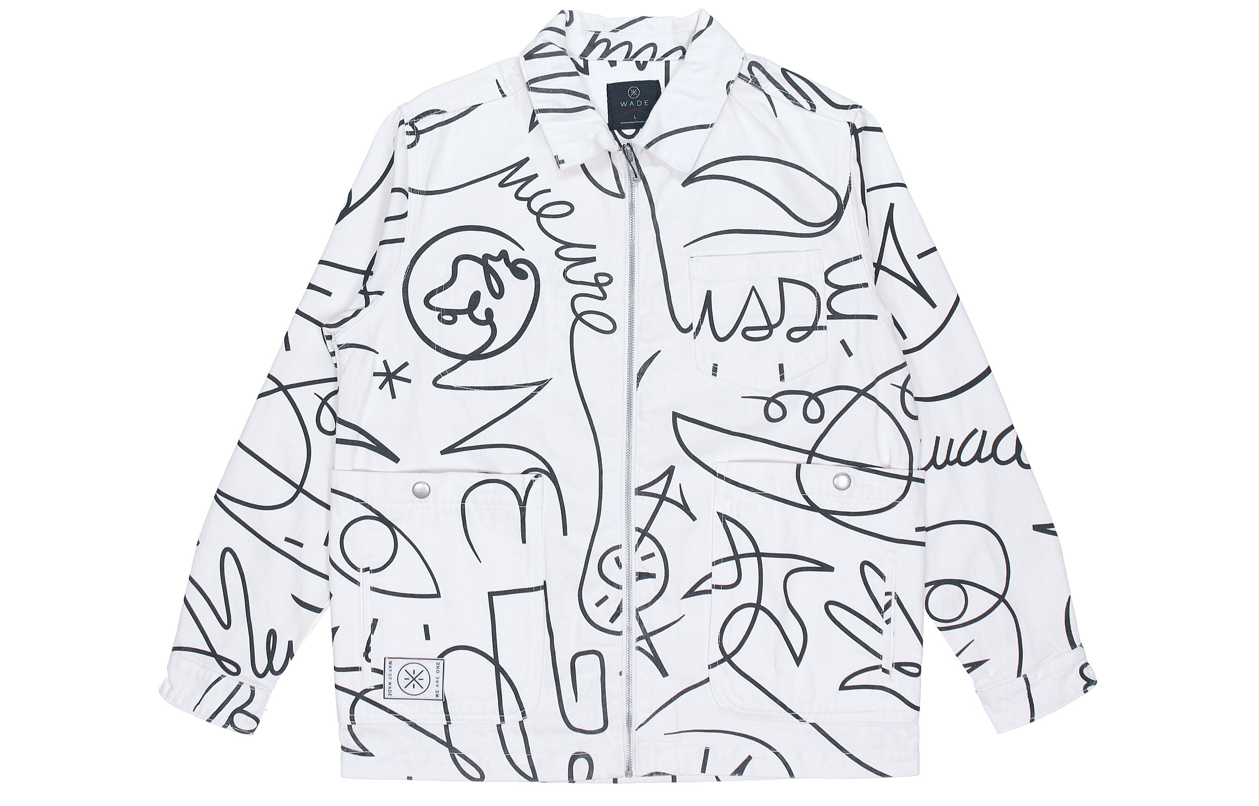 

Куртка денимовая мужская белая LiNing x Dft, Белый, Куртка денимовая мужская белая LiNing x Dft