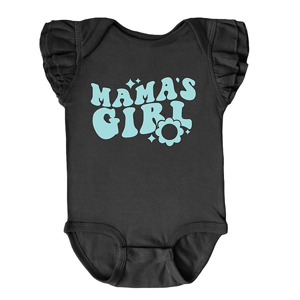 

Боди с цветочным принтом и рукавами-фонариками Mama's Girl The Juniper Shop, Black