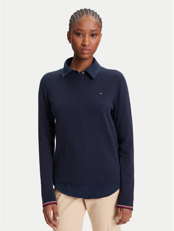 

Свитер обычного кроя WW0WW44984 Tommy Hilfiger, синий