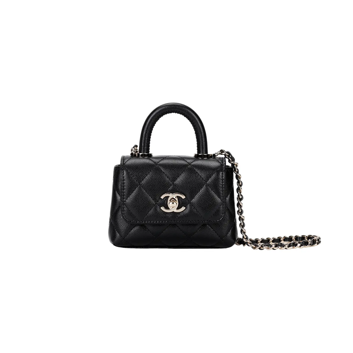 

CHANEL Сумка через плечо Grain Caviar из телячьей кожи, кроссбоди, женская сумка черного цвета