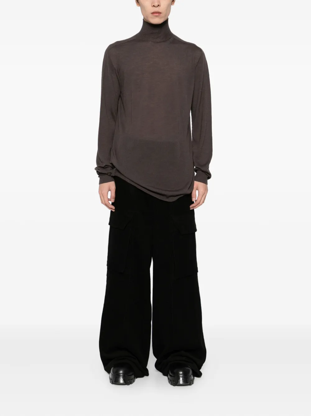 Топ Turtle Rick Owens, коричневый — фото 2