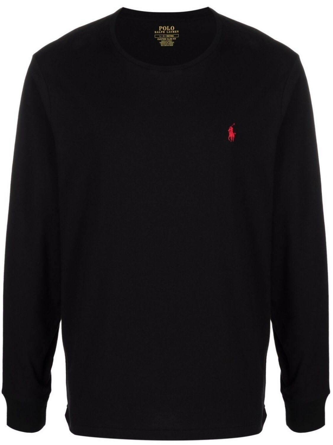 

Футболка Classic с длинными рукавами и вышитым логотипом Polo Ralph Lauren, черный