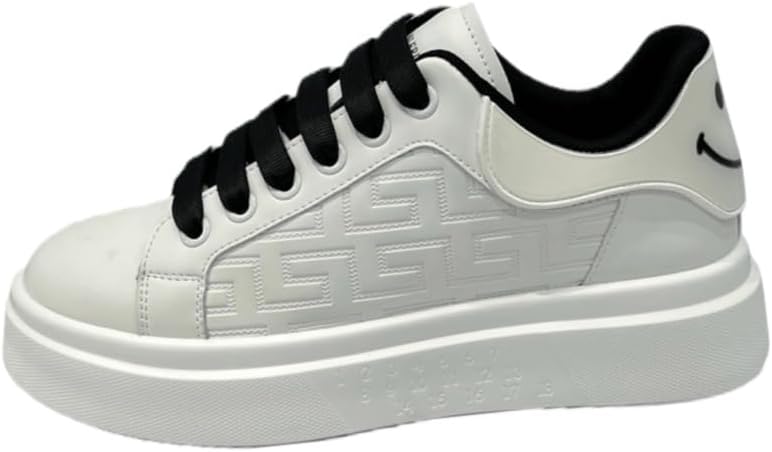 

Мужские повседневные спортивные кроссовки с толстой подошвой - подходят для всех сезонов, эффект увеличения роста, для школы, повседневного использования и поездок на работу Fusecottc, черный