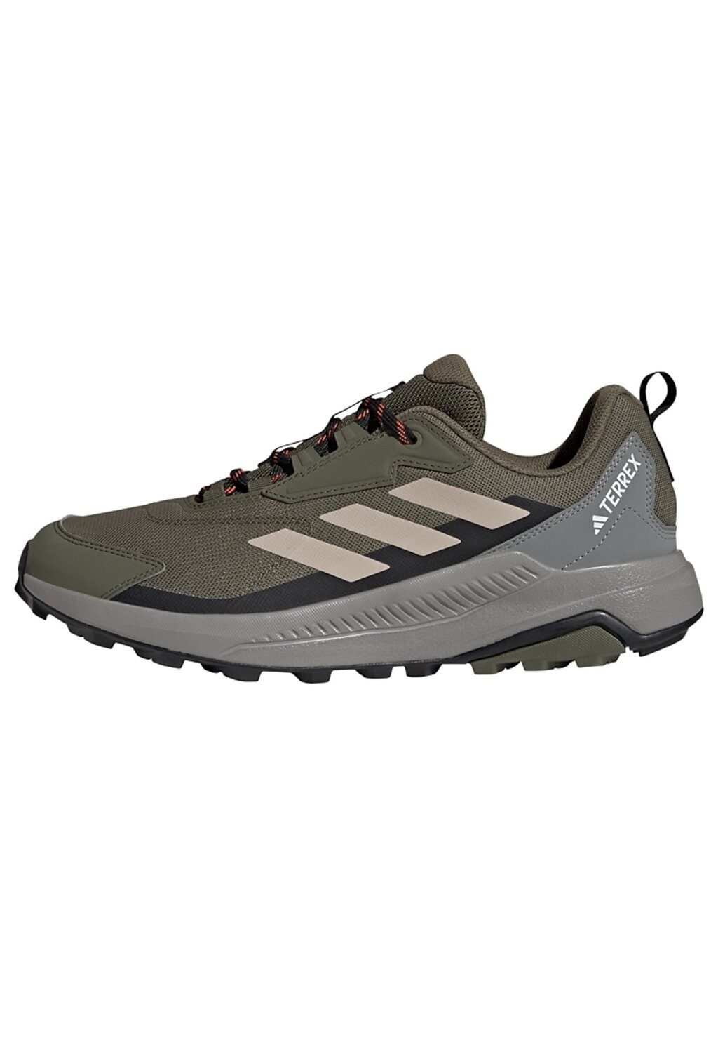 Кроссовки Anylander Adidas Terrex, оливковые слои бежевого цвета, черный цвет — фото 2