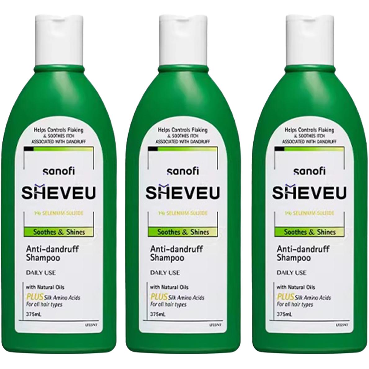 

Набор шампуня и кондиционера Elsun с улучшенными аминокислотами против перхоти Sheveu, amino acid repairing зеленый bottle 375ml*3