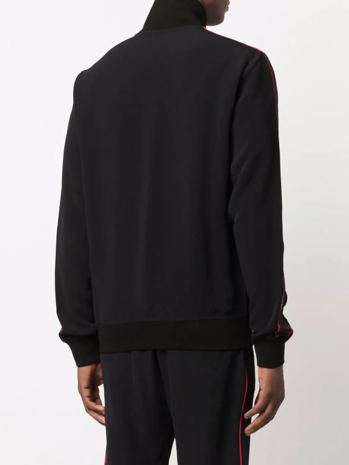 Спортивная куртка с логотипом Alexander McQueen, черный/красный — фото 4