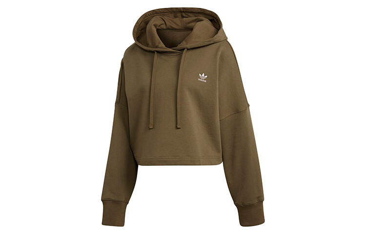 

Свитшот женский Complements Olive Green Adidas Originals, оливково-зеленый