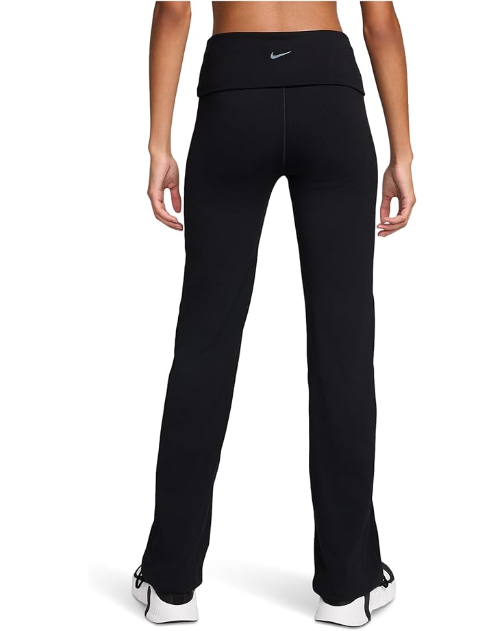 Брюки Nike One Dri-fit High-waisted Fold-over Pants, черный — фото 2