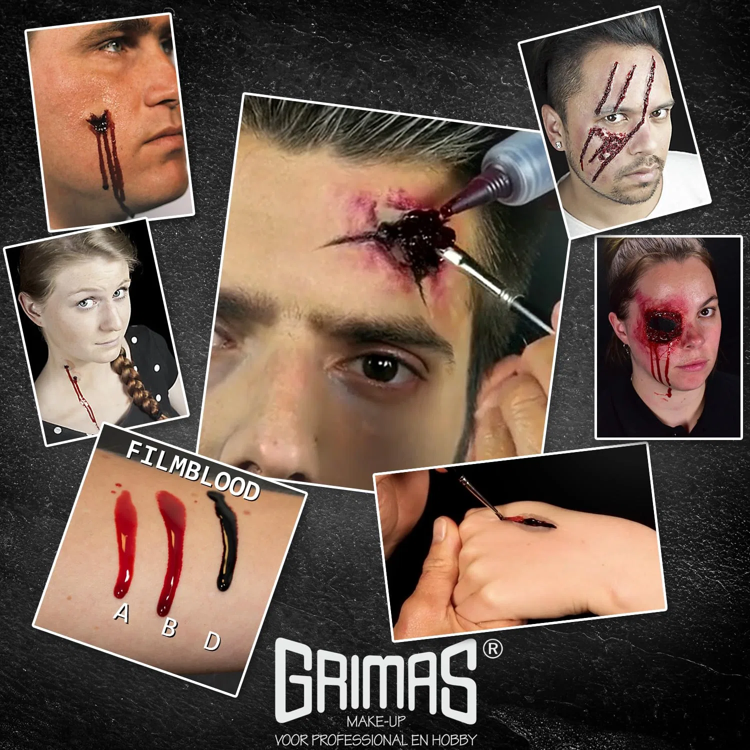 Искусственная кровь GRIMAS Film Blood 25 мл, темный цвет B Grimas, D - Very Dark — фото 4