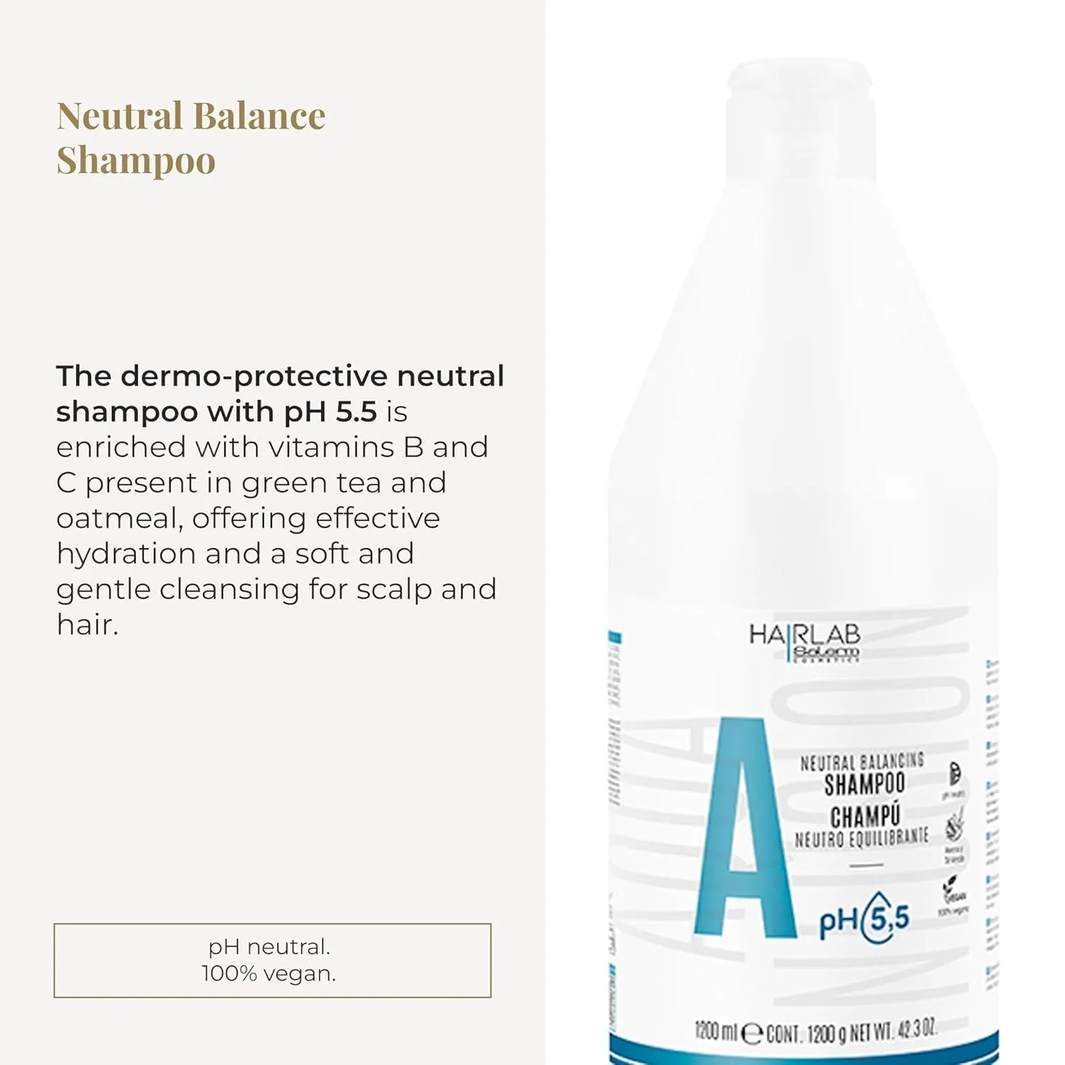 Нейтральный дермозащитный шампунь «Hair Lab Neutral Balancing Dermoprotector» от Salerm — фото 2