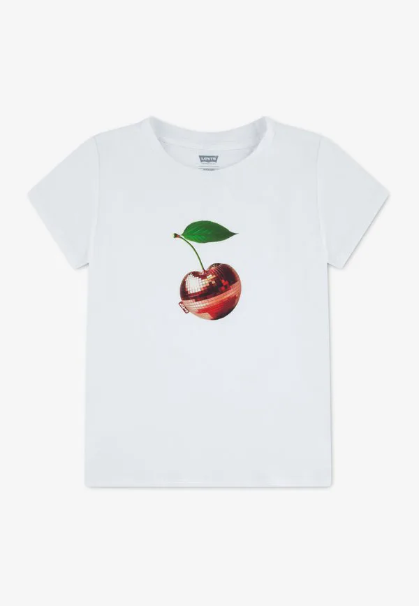 Футболка с принтом вишни в стиле диско Levi'S, Bright White