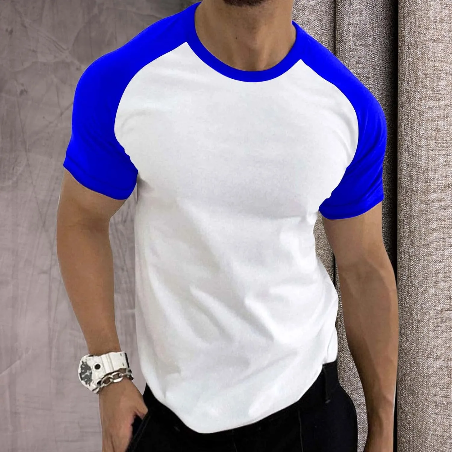 Мужская футболка для тренировок Muscle Quick Dry Color Block — фото 2