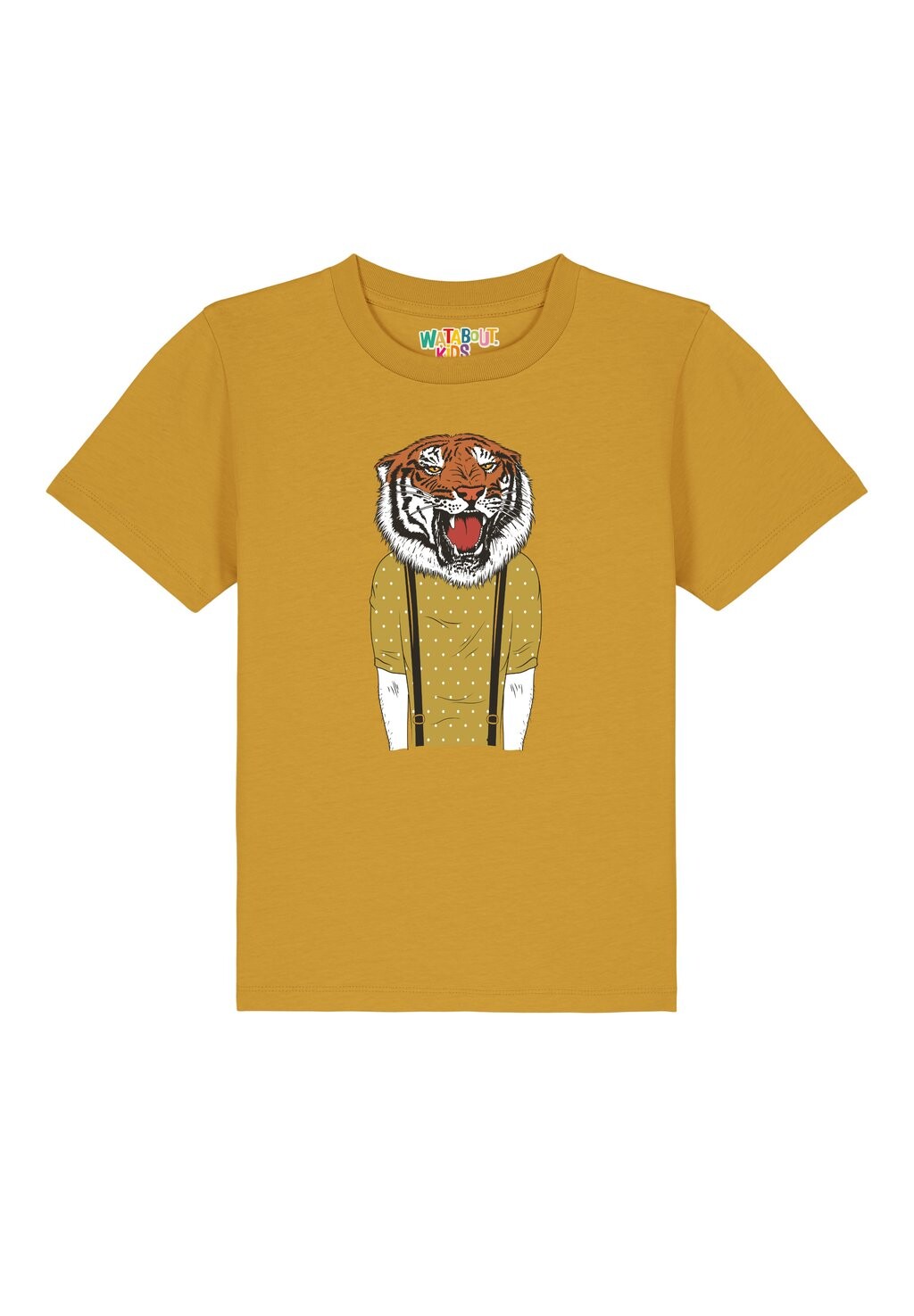 

Футболка с принтом TIGER HEAD Watapparel, цвет ochre