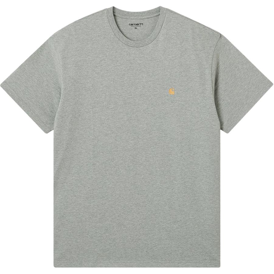 

Футболка мужская с круглым вырезом, умеренный прямой крой Carhartt WIP, серый