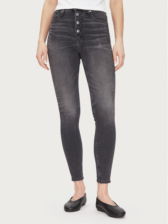 

Джинсы супер узкие J20J225509 Calvin Klein Jeans, черный