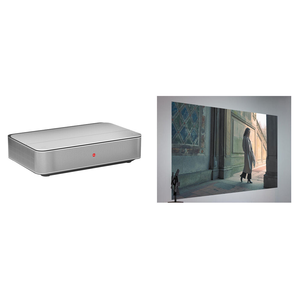 

Проектор Leica Cine 1 100" XPR UHD 4K с ультракоротким фокусом и яркостью 3000 люмен для умного домашнего кинотеатра с экраном Daylight ALR 100"