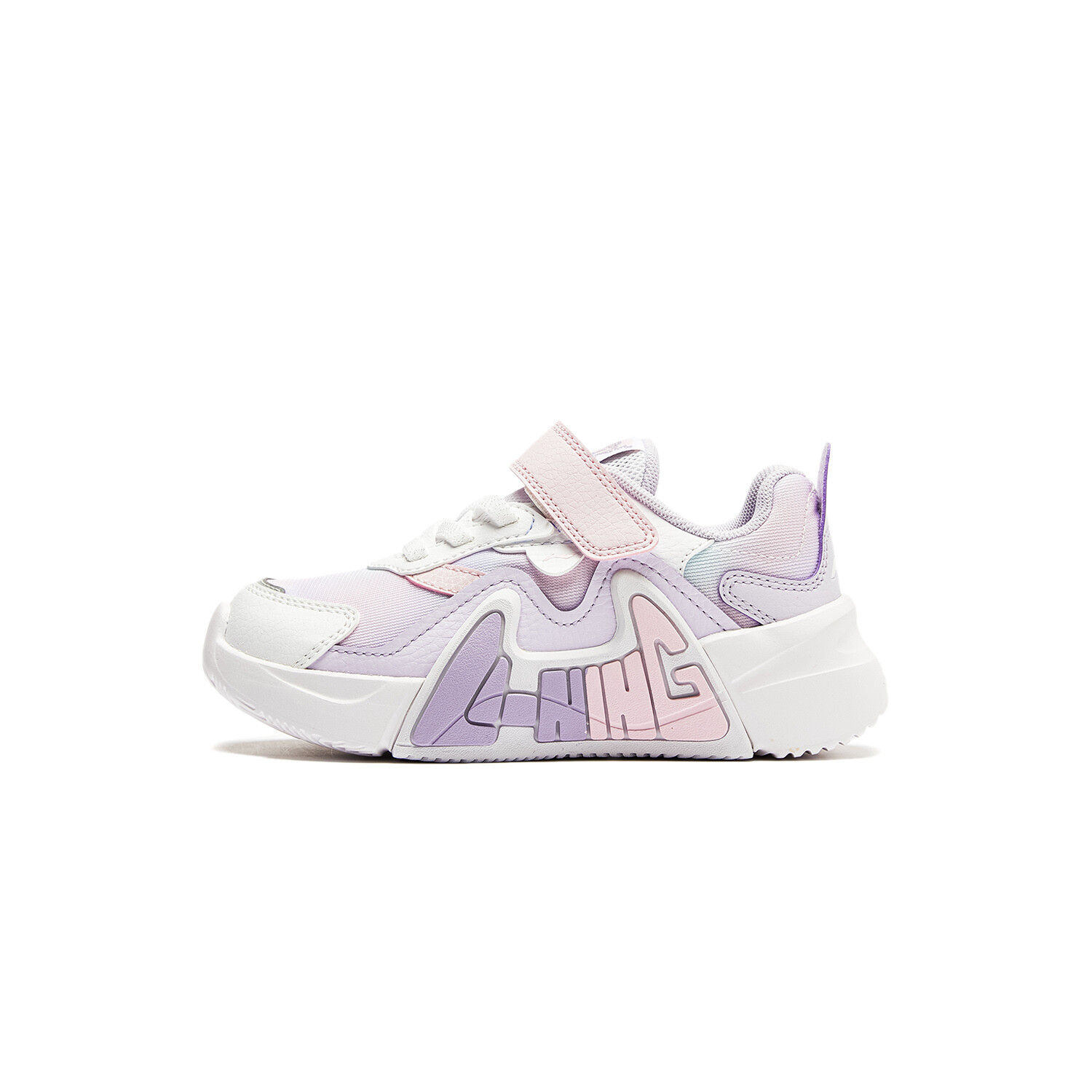 

Кроссовки LINING YOUNG Sports Life Collection Kids Lifestyle Shoes Kids Low-top Standard White/Light Purple/Cherry Blossom Pink