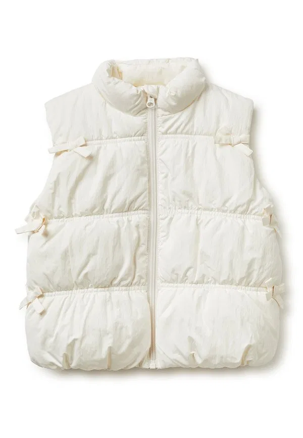 Жилет с подкладкой и бантиками United Colors Of Benetton, White
