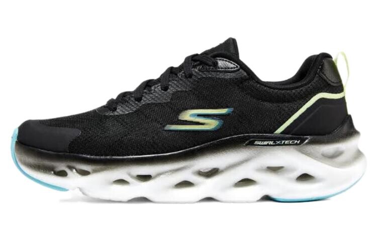 

Кроссовки женские низкие черные/лимонные Skechers