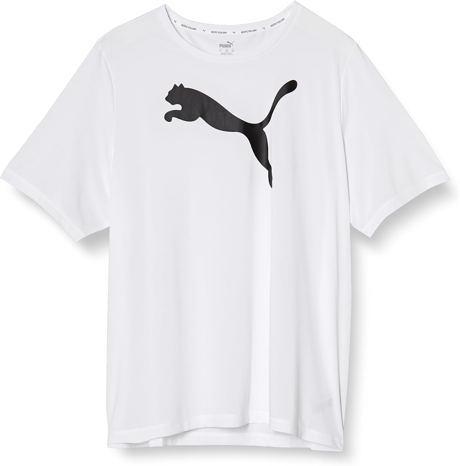 

Мужская спортивная футболка PUMA с коротким рукавом и большим логотипом (большие размеры), белый