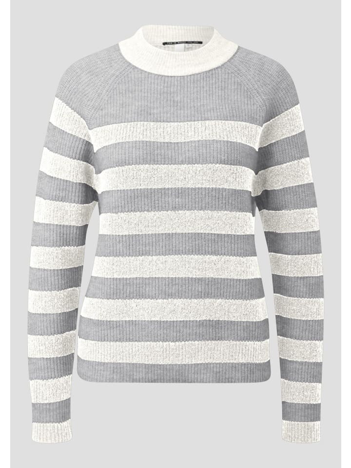 

Вязаный свитер цвета 94G0_серый меланж QS