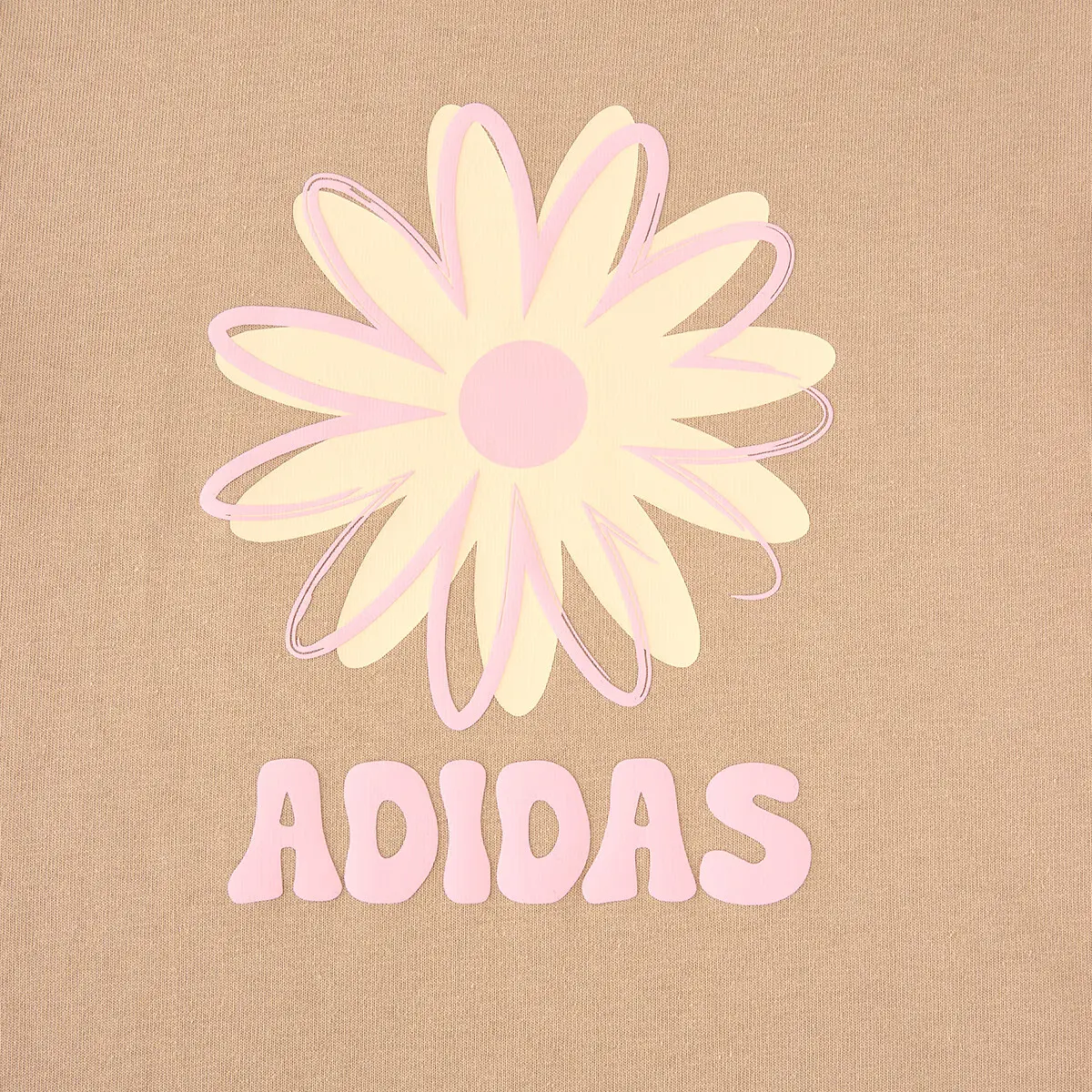 Футболка SS25 женская Adidas, светло-коричневый — фото 4