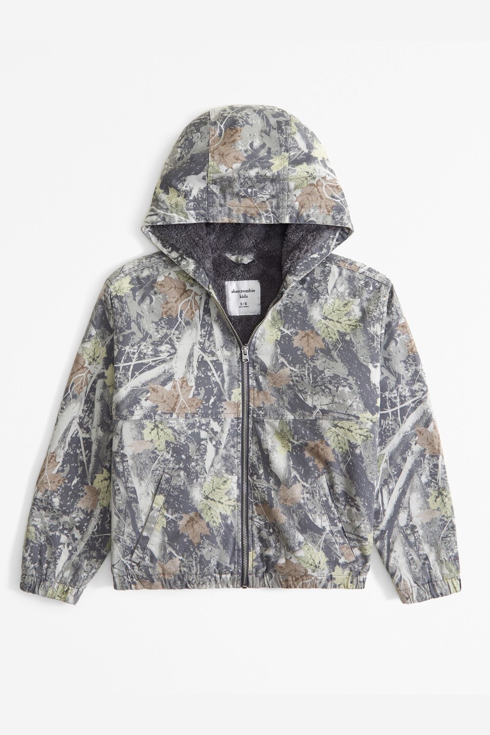 

Куртка с капюшоном на молнии Abercrombie & Fitch, зеленый