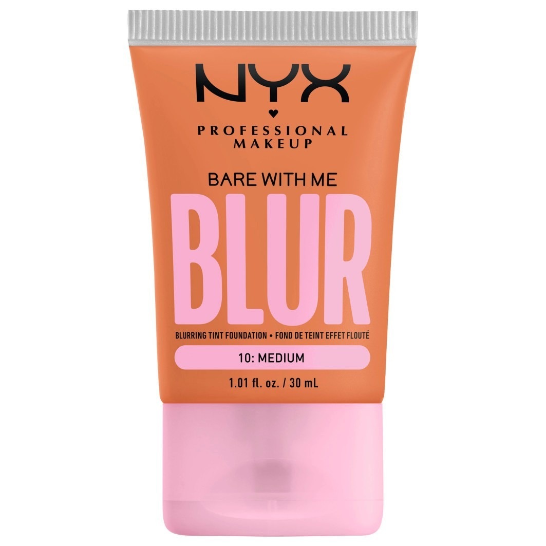 

Тональный крем для лица bare with me blur skin tint Nyx Professional Makeup, 10 - medium, объем 30 мл