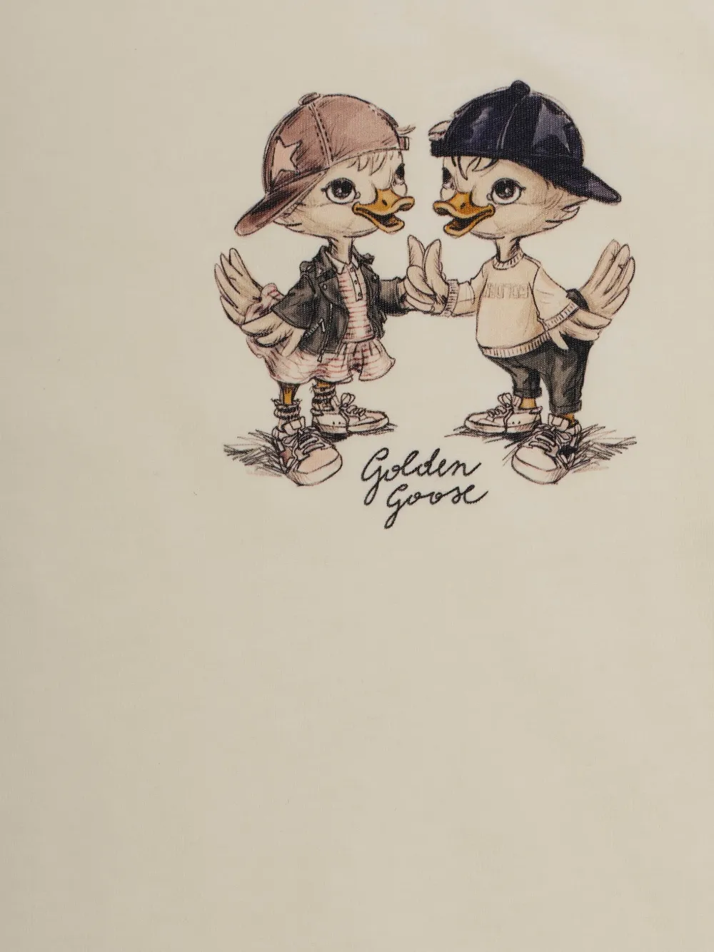 Футболка с графическим принтом Journey Golden Goose Kids, нейтральный — фото 3