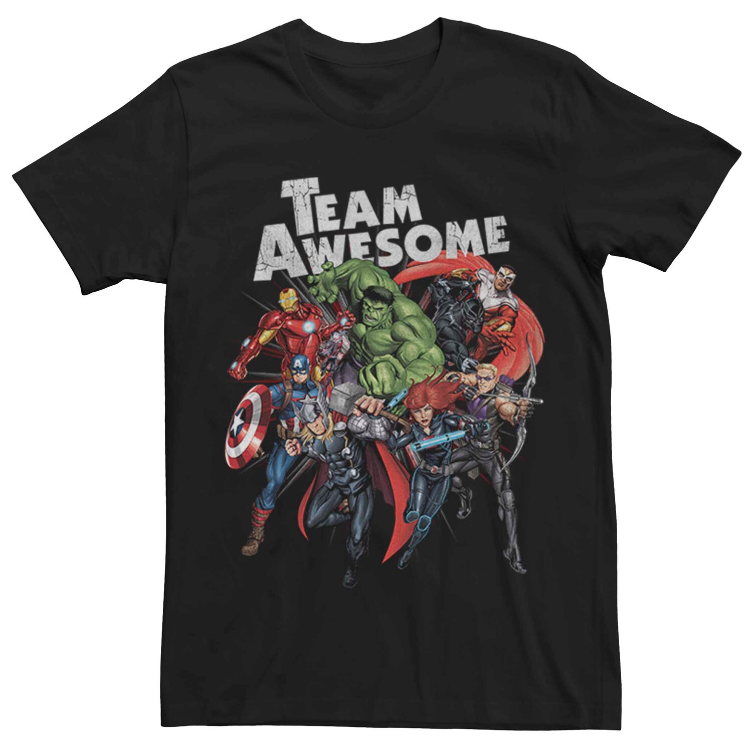 

Мужская футболка Marvel Avengers Group Team Awesome Licensed Character