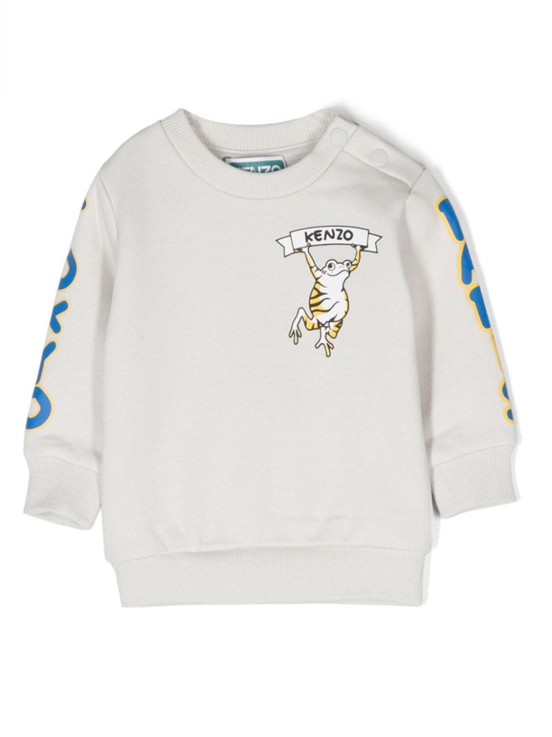 

Kenzo Kids толстовка с логотипом, серый