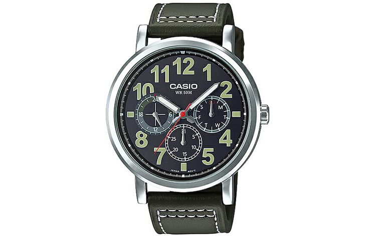 

Мужские часы Standard Series 45mm Black MTP-E309L-3A CASIO