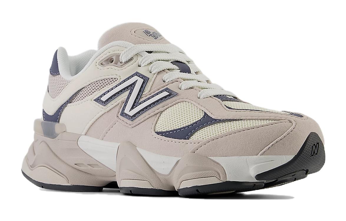 Кроссовки 9060 Moonrock Linen GS New Balance, белый/серый — фото 3
