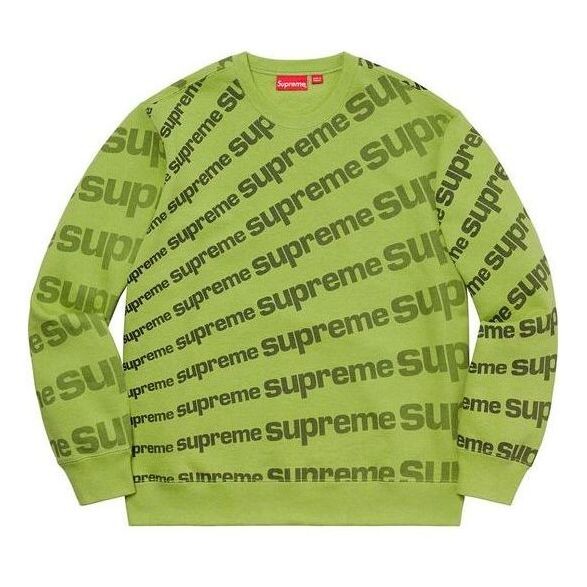 

Свитер radial crewneck 'green black' Supreme, зеленый