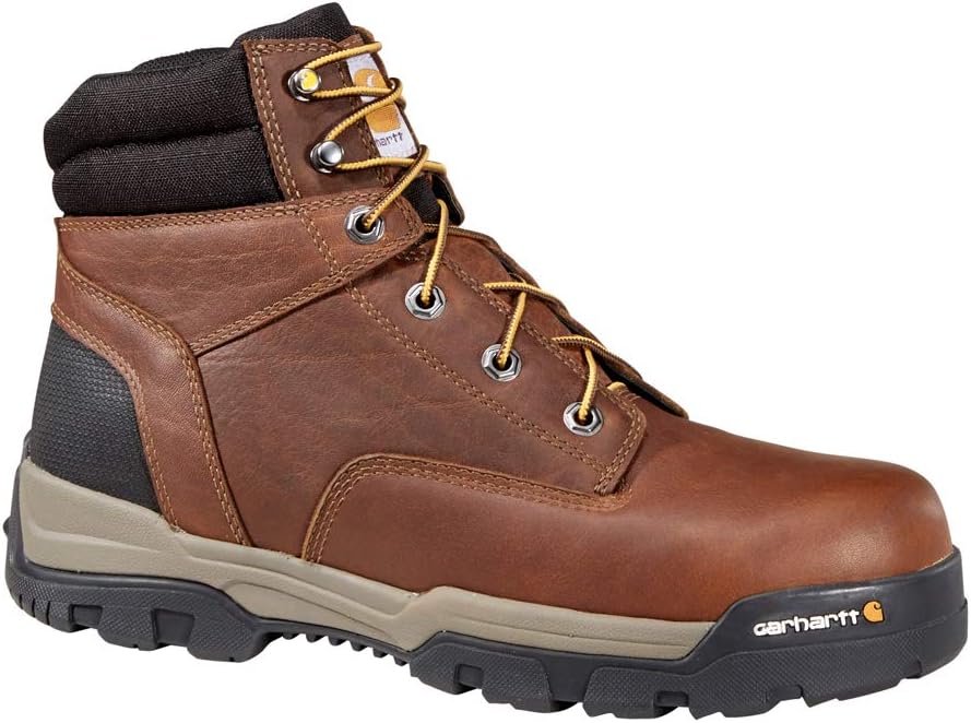 

Рабочие ботинки Carhartt Ground Force 6" Waterproof Composite Toe для мужчин, Brown Oil Tanned Leather.