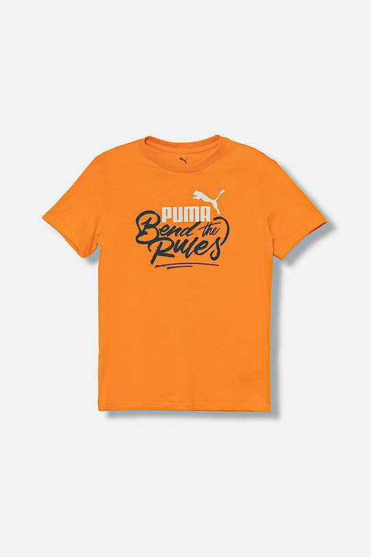 

Детская хлопковая футболка MID90s Graphic Tee III B Puma, оранжевый
