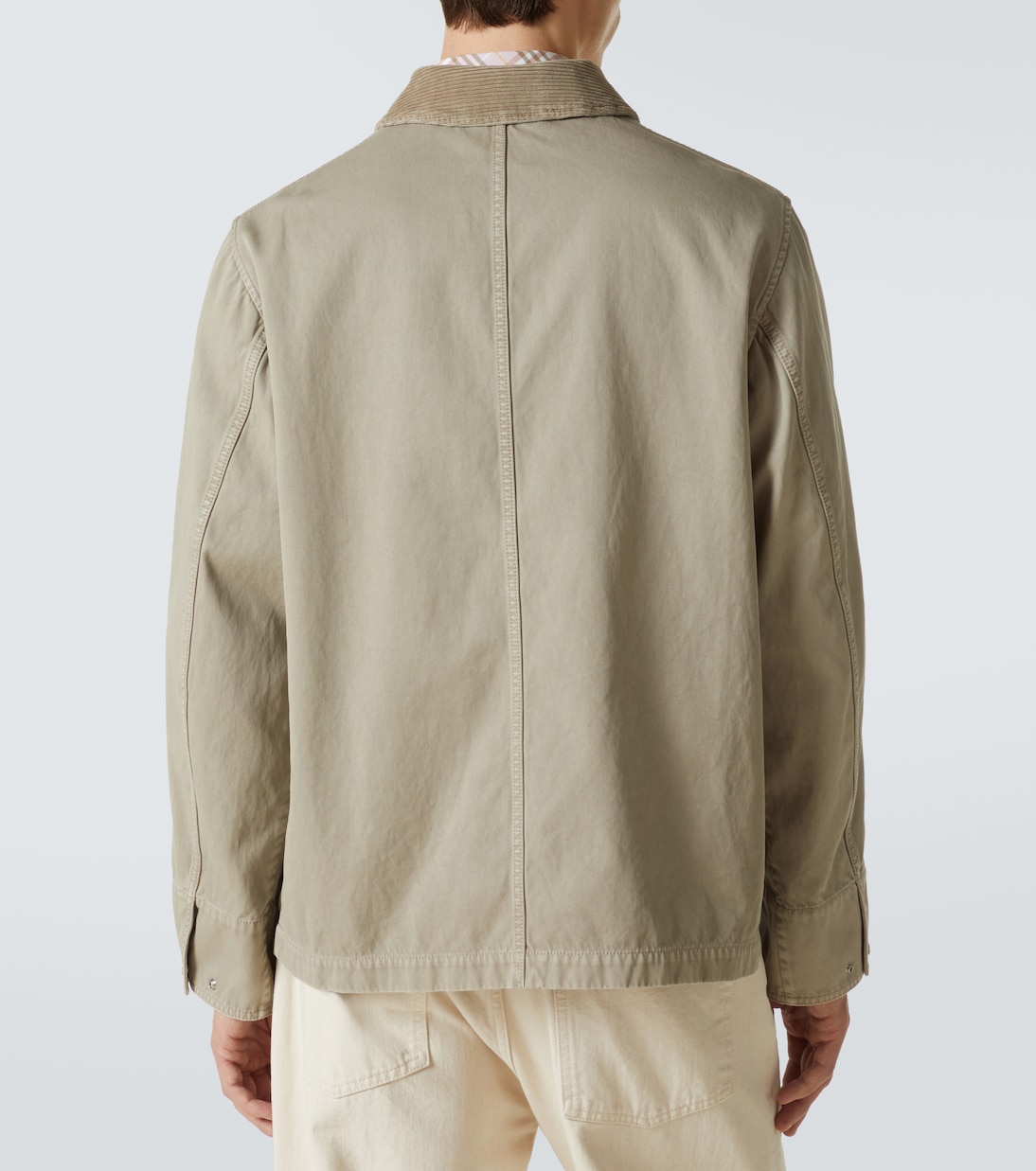 Куртка Burberry Heron, вышитая полевая куртка из хлопчатобумажного твила, Heron — фото 4