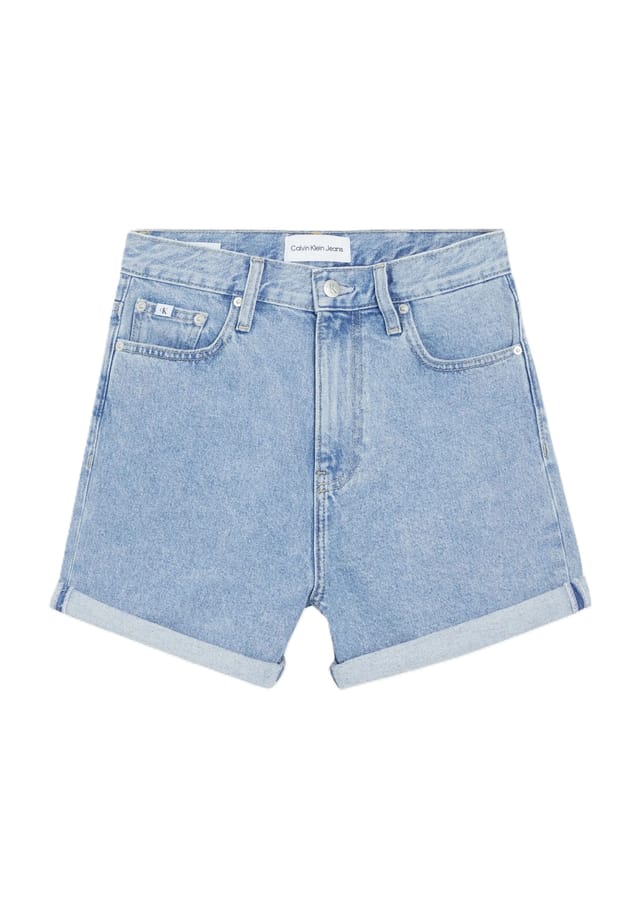 

Джинсовые шорты с пятью карманами и заклепками Calvin Klein Jeans, синий
