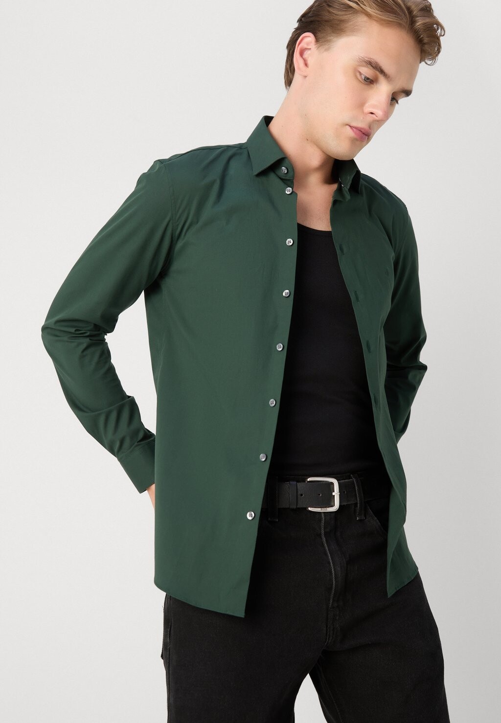 

Рубашка SLIM SHIRT Calvin Klein, темно-зеленый