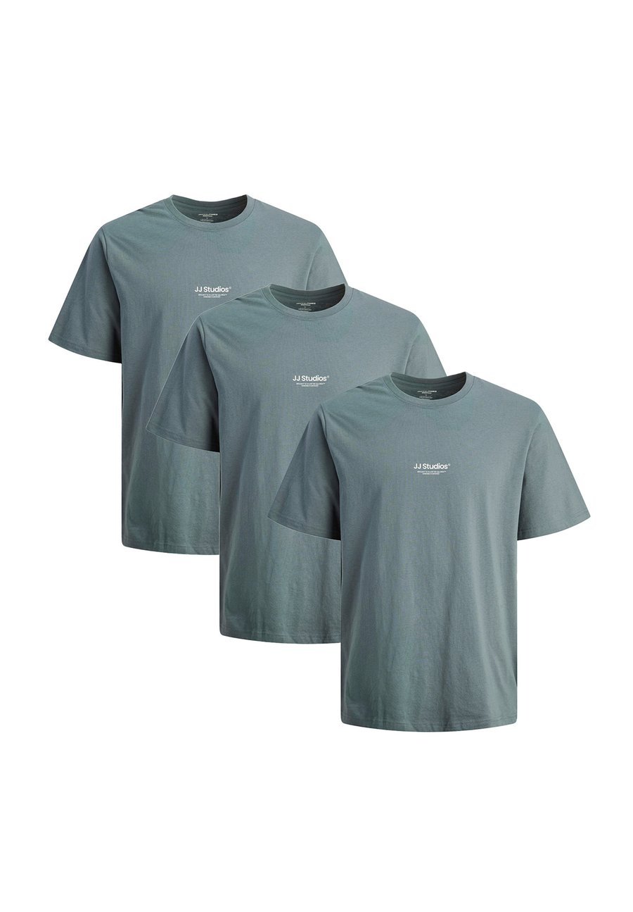 

Футболка Jack & Jones 3ER PACK SOHO, Stormy Weather/Light Blue, Синий, Футболка Jack & Jones 3ER PACK SOHO, Stormy Weather/Light Blue