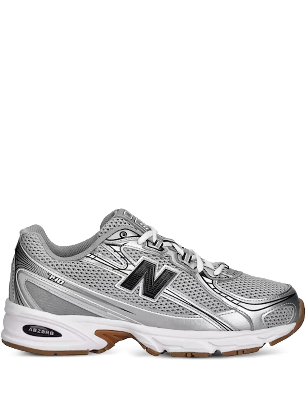 

Сетчатые кроссовки 740 на шнуровке New Balance, серый