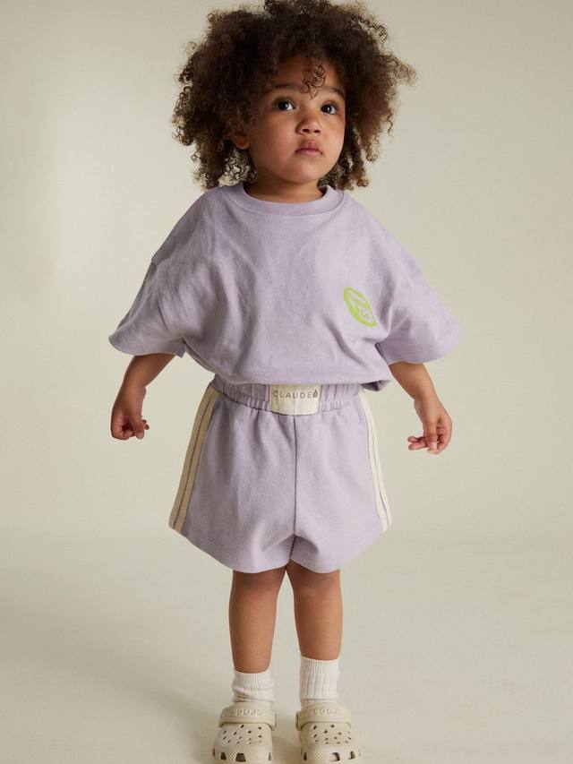 

Детские шорты Emmi из хлопка в полоску Claude & Co, Lilac