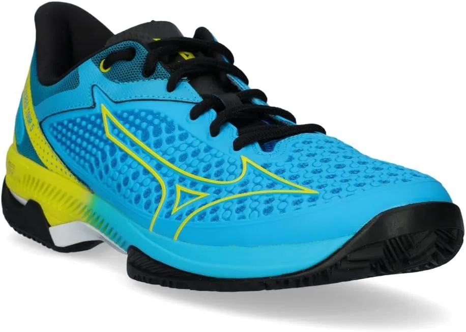 Мужские теннисные кроссовки Mizuno Wave Exceed Tour 5 CC, черный/синий — фото 2