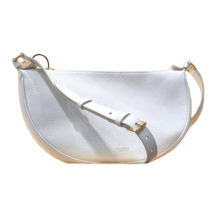

Burberry Кожаная женская сумка через плечо белого цвета