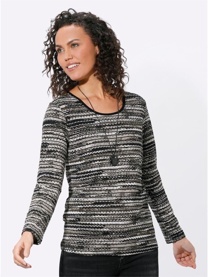 

Рубашка с длинными рукавами с кунжутным и черным принтом WITT WEIDEN