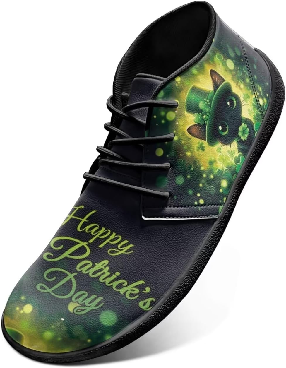 

Мужские кроссовки Jeiento Barefoot Shoes St. Patrick's - удобные прогулочные кроссовки с широким носком для мужчин, Happy St. Patrick's Day