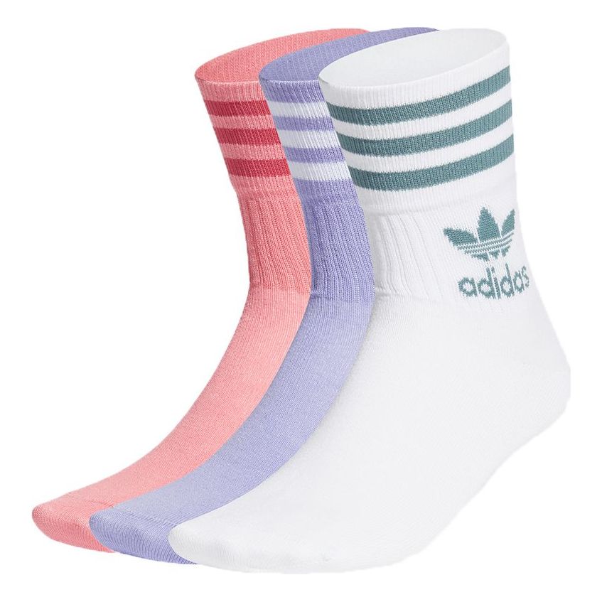 

Носки adidas Enjoy Summer Mid Cut Crew Socks 3 Pairs 'Multi Color' GN3080, разноцветный