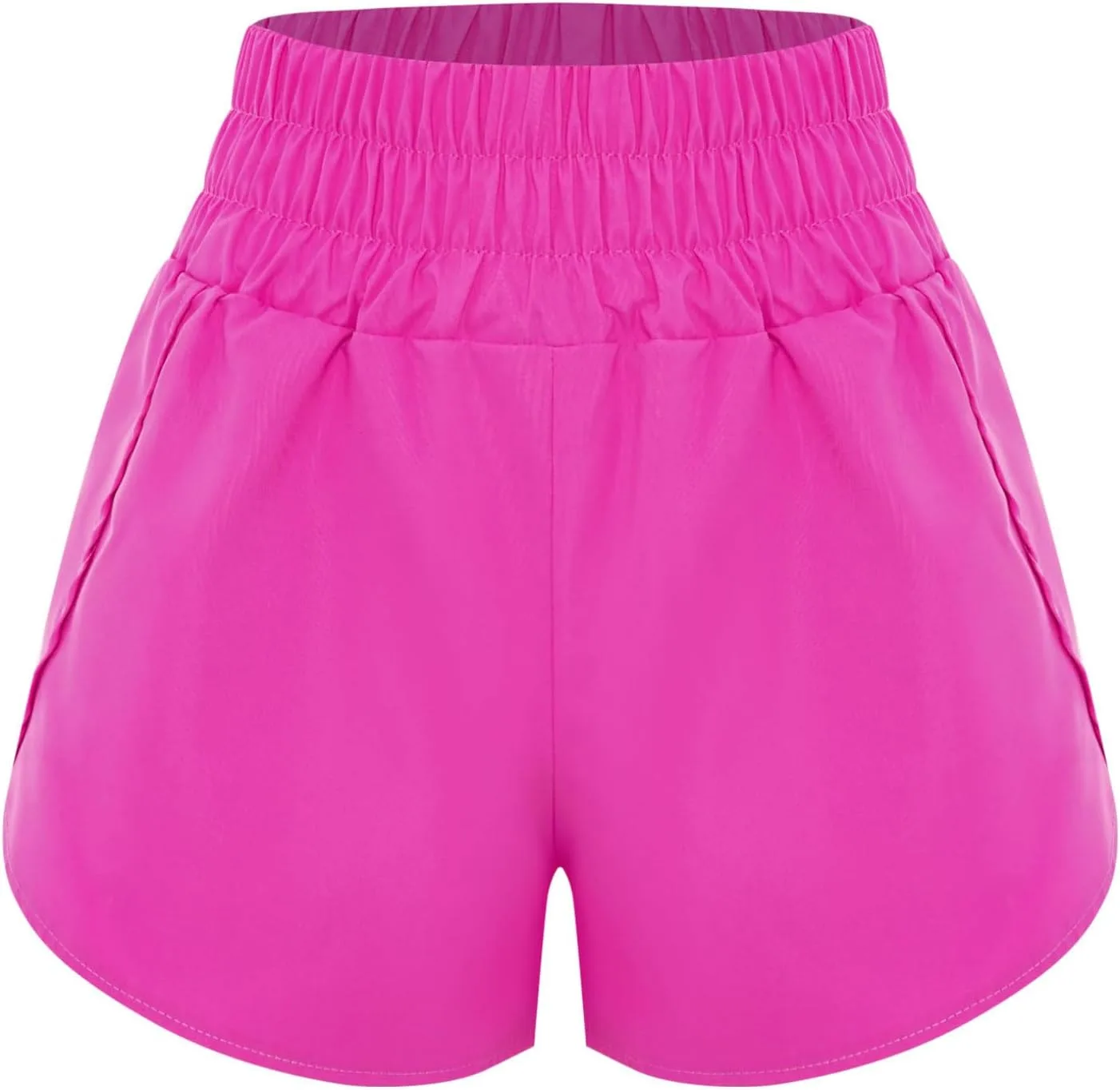 

Freebily Женские Легкие Быстросохнущие Спортивные Шорты High Waist для Бега